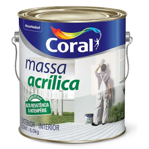 Massa Acrílica de 1,5Kg Coral